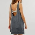 thumbnail image 5 of hotojiny Robe Salopette en Velours Côtelé pour Femme Été Ample Col Rond Mini Robes Mode Sans Manches Dos Nu Robe Débardeur avec Poches, 5 of 5