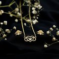 thumbnail image 3 of Rosec Jewels Natural Diamond Infinity Heart Necklace and Earring Set for Women (HI-SI Quality) - Ready to Gift with Jewelry Box, 10K Yellow Gold, 3 of 8