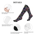 thumbnail image 5 of Lsque Snake And Flower Pattern Sport Compression Socks for Men & Women 15-20 mmHg Knee High Nurse Pregnant Running Medical and Travel Athletic, 5 of 6