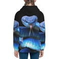thumbnail image 6 of Naloa Blue Viper Snake Teenage Zipper Hoodie, Long Sleeve Zip Up Hoodies Casual Jackets Tops for 7-12 Years-Small, 6 of 6