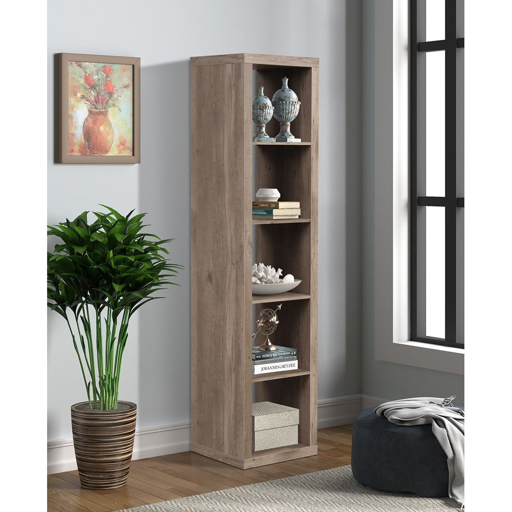 Better Homes & Gardens 5 Cube Storage Organizer Nature Finish