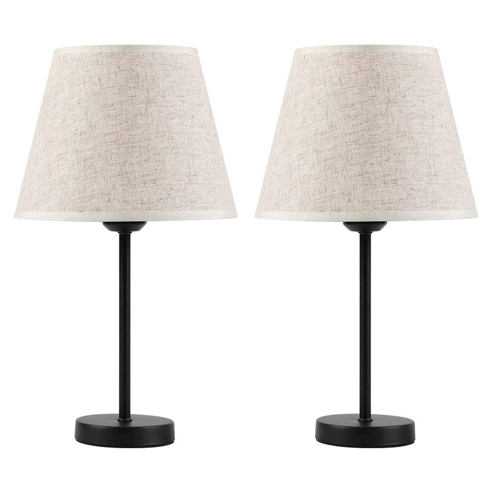 Fabric Lampshade Bedside Lamp ,Two piece candle lamp shade