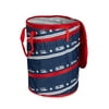 Camco Life Is Better at the Campsite Pop-Up Ultility Container | Features a Camping/RV Themed Patriotic Design & Holds 30-Gallon Kitchen-Size Trash Bags (42995)