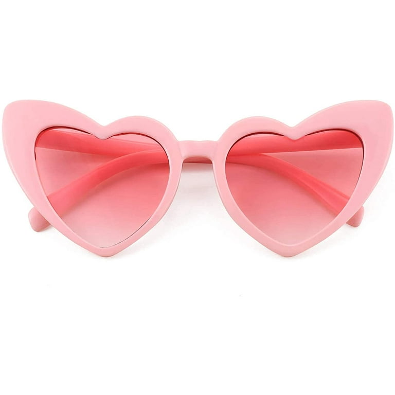Vintage Heart Shaped RED Sunglasses Women & Stylish Eyeglasses FEISEDY Vintage Heart Shaped Sunglasses Women Stylish Love  main image 2