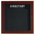 thumbnail image 1 of Aarco Products OADCWW3636R Outdoor Directory Bulletin Board - Walnut, 1 of 1