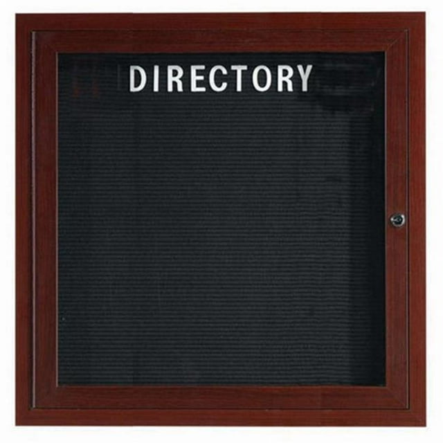 Aarco Products OADCWW3636R Outdoor Directory Bulletin Board - Walnut