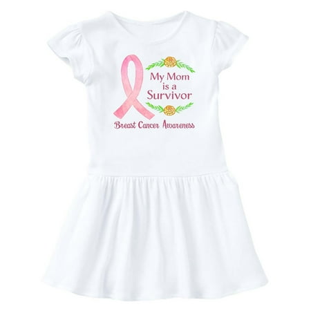

Inktastic My Mom is a Survivor Breast Cancer Awareness Gift Baby Girl Dress