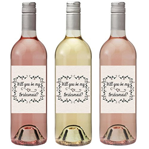 Bridesmaid wine labels canada