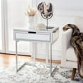 thumbnail image 2 of SAFAVIEH Lilo Silver/Mirror Rectangle Accent End Table (22.8 in. W x 15.8 in. D x 26 in. H), 2 of 12