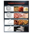 thumbnail image 3 of Electric Meat Mincer #12 - 850W Heavy Duty Sausage Stuffer, 7lbs/min, 2 Blades & Plates - Kitchen/Restaurant, 3 of 9