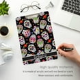 thumbnail image 2 of FMSHPON Skull Clipboard Hardboard Wood Nursing Clip Board and Pull for Standard A4 Letter 13x9 inches, 2 of 2