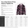 thumbnail image 5 of Uemuo Breast Cancer Awareness Pattern Women's Full Zip UPF 50+ Sun Protection Hoodie Jacket Long Sleeve Sun Shirt Hiking Outdoor Performance with Pockets-Small, 5 of 9