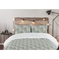 thumbnail image 5 of Ambesonne Floral Down Alternative Quilt Comforter, Vintage Flower Sketch Retro, Twin XL, Dark Eggshell and Cadet Blue, 5 of 5
