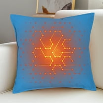 USB Heated Pillow, Adjustable Temperature Heating Pillow for Backrest, Soft and Warm Pillow for Winter, USB Powered Heated Cushion for Office and Home