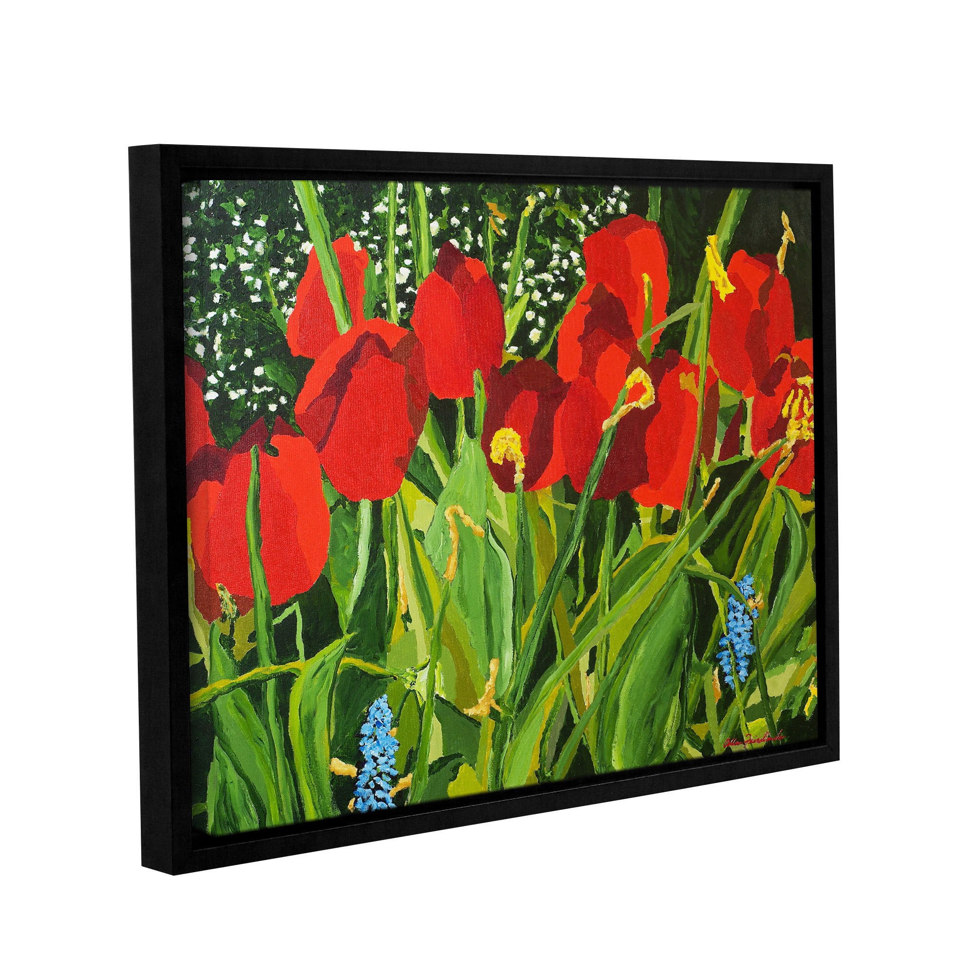ArtWall Allan Friedlander "Red, White, And Blue" Gallery-wrapped Floater-framed Canvas