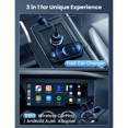 thumbnail image 3 of Adaptateur Sans Fil Carplay & Android Auto Mini Chargeur de Voiture Wifi BT Plug&Play Boîte Universelle, 1 * Chargeur de Voiture Adaptateur Sans Fil Carplay, Noir, 3 of 5