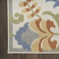 thumbnail image 5 of Nourison Aloha Outdoor Ivory Blue 7'10" x 10'6" Area Rug (8x11), 5 of 9