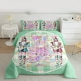 thumbnail image 2 of Manfei Retro Nutcracker Soldier Bedding Comforter Set,Merry Christmas Twin Comforter Sets,Kawaii Bowtie Bow Bedding Set For Girls,,Microfiber Bedroom Decor Reversible,2-Piece, 2 of 8