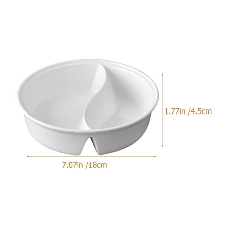 

Noodle Bowl Japanese Style Food Bowl Divided Ramen Bowl Compartment Bowl
