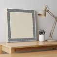 thumbnail image 4 of Ships Next Day Canvas Wall Art 8"x8", Beige Wood Framed Canvas Print Painting, Black Modern Geometric Abstract Art Aesthetics Ready to Hang Small Picture Wall Decor for Home Bathroom Nursery Kitchen, 4 of 9