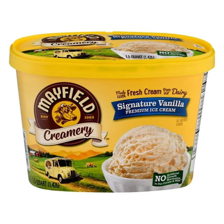 Mayfield Signature Vanilla Ice Cream Tub - 1.5 Quart