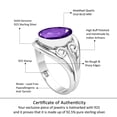 thumbnail image 6 of Amethyst Quartz Women Jewelry 925 Sterling Silver Ring, 6 of 9