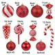 thumbnail image 5 of 25/36 piezas de 8 cm de adornos de bolas de Navidad de forma especial, decoración de fiesta de árbol de Navidad de plata azul, nuevas esferas navideñas colgantes, 5 of 5