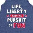 thumbnail image 3 of Instant Message - Life Liberty And The Pursuit Of Fun - Toddler & Youth Girls A-line Dress, 3 of 6