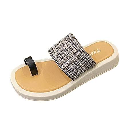 

Flats Sandals for Women Dressy Summer Cute Gladiator Slip on Sandal Comfortable Sandals Ladies Casual Ankle Elastic Bohemian Beach Shoes