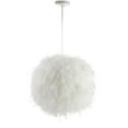 thumbnail image 4 of JONATHAN Y Stork 19" Feather Metal Adjustable LED Pendant, White, 4 of 6