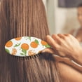 thumbnail image 4 of Orange Aesthetic Paddle Hair Brush - Gentle Detangler with Round-Tip Bristles for Frizz-Free Smoothing, Cute Kawaii Fruit Print Design for Women & Kids (Funny Orange Lover Style), 4 of 5