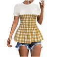 thumbnail image 4 of Birdeem Blouses pour Femmes, Chandail Décontracté à Imprimé Floral, Col Rond, Manches Courtes, 4 of 9