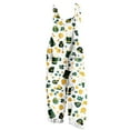 thumbnail image 3 of BiZtdJrK Sale of The Day, St. Patrick's Day Jumpsuits for Women Plus Size Cute Irish Clover Graphic Jumper Pants Summer Casual Sleeveless Wide Leg Linen Overalls with Pockets Green XXXXXL, 3 of 6