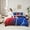 Black Red Blue, variant on Castle Fairy Gradient Gamer Twin Bedding Sets,Video Game Bedding Comforter Set