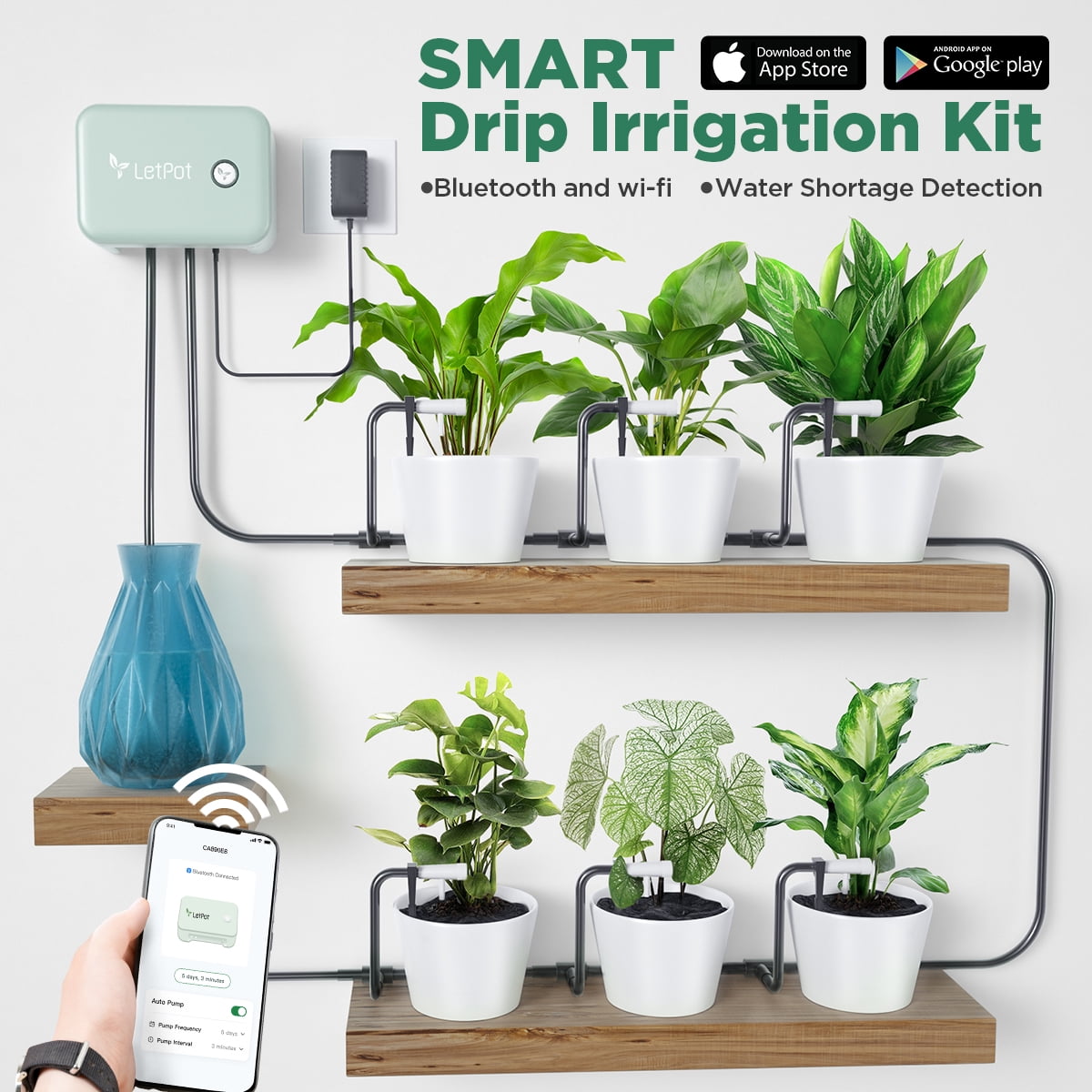 LetPot Automatic Watering System for Potted Plants, APP Remote Control ...