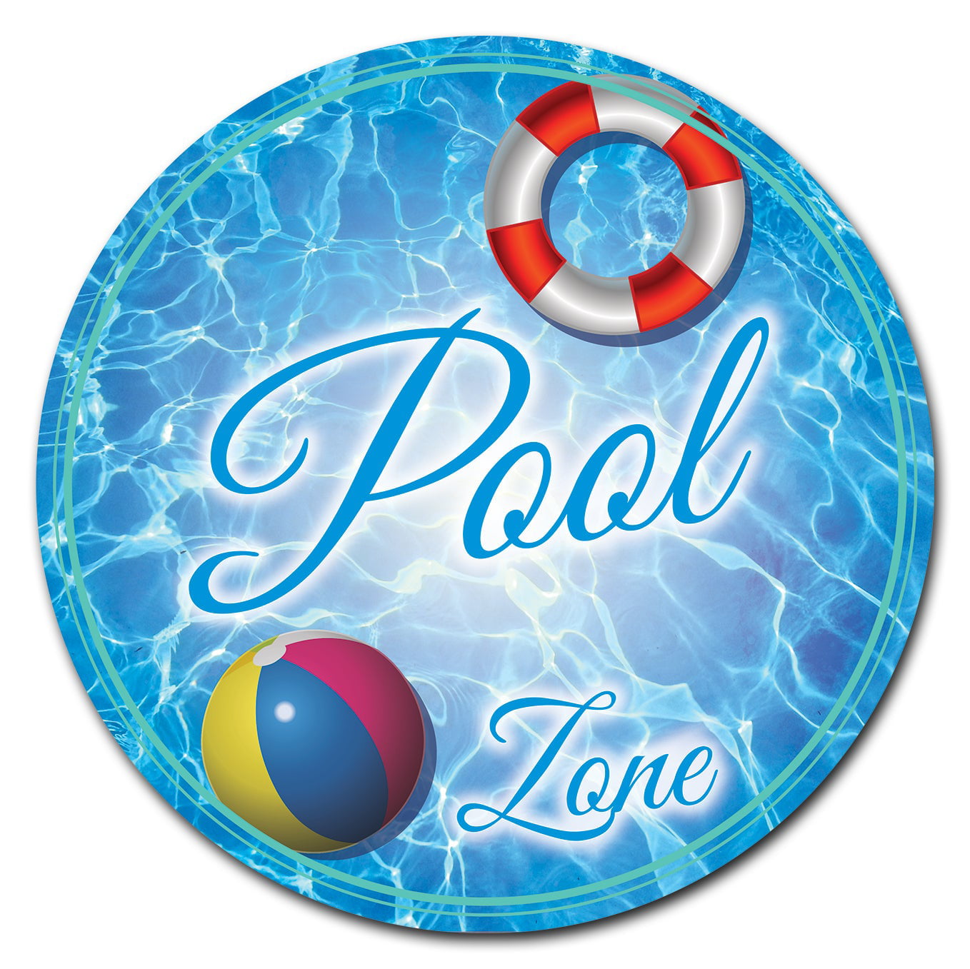 Details about   SignMission Pool Zone Circle  Corrugated Plastic Sign 