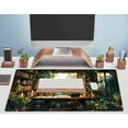 thumbnail image 5 of Green Plant Lovers Cute Desk Mat, Kawaii Desk Pad XXL Large Extended Lofi Mouse Pad Gaming Anime Mousepad, Big Laptop Computer Keyboard and Mouse Mat for Girl Women Office Desk Decor 31.5x15.7 in, 5 of 6