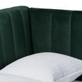 thumbnail image 4 of Baxton Studio Oksana Emerald Green Velvet and Gold Metal Full Daybed, 4 of 10