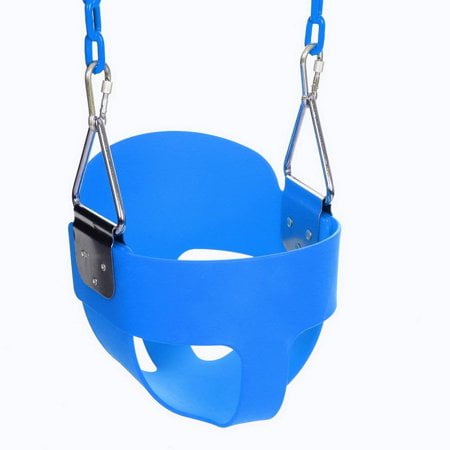Toddler Swing Set Seat High Full Bucket Swing With Coated Chain,Toddler Swing Set Swing Seat Outdoor Kids Toys HFON ()
