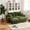Green, variant on Saxum Tegmen 81'' Chaise Lounge Chair Indoor, Oversized Corduroy Upholstered Boneless Sofa Couch, Cloud-Like Loveseat Sofa Bed with 2 Ottomans for Living Room and Bedroom (Black)