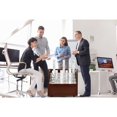 thumbnail image 3 of AdirOffice Classeur Mobile en Panneau de Particules, Acajou, Lot de 2, 3 of 13