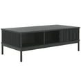 thumbnail image 2 of SAFAVIEH Lylia Contemporary 2 Door Coffee Table, Black/Black (43.7 in. W x 21.5 in. D x 15.4 in. H), 2 of 8