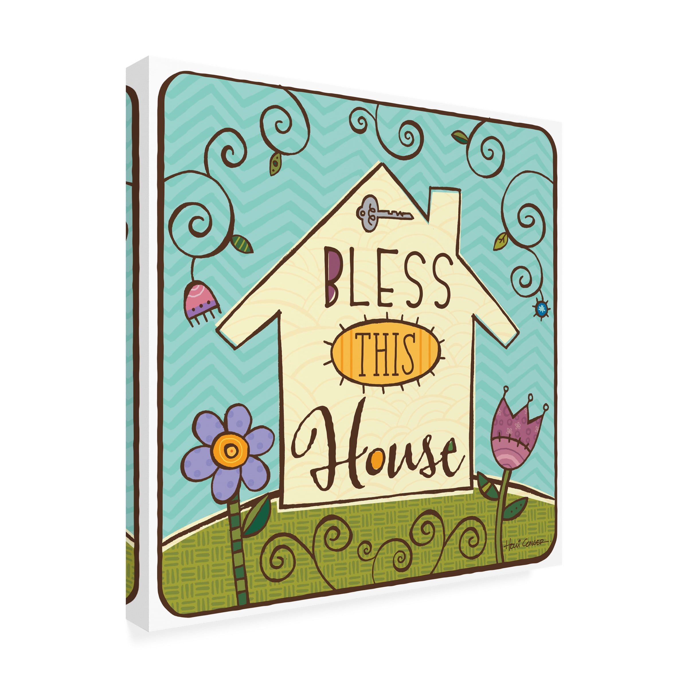 Holli Conger 'Treasures 1' Outdoor Canvas