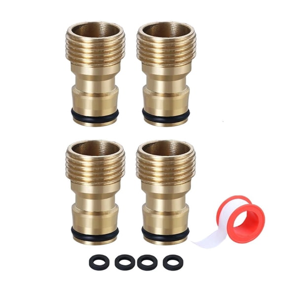 Stainless Steel 3/4Inch Thread Hose Connectors for Garden and Tap Leakproof