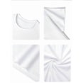 thumbnail image 6 of Men's White Oversized Spider Web Graphic T-Shirt, Crew Neck Short Sleeve Casual Top, 6 of 7