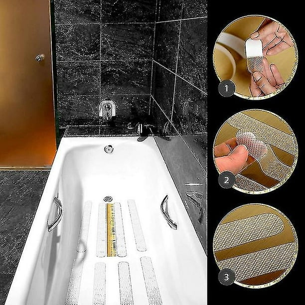 Luana Rose Anti-rutsch Streifen Fr Badewanne Dusche - Transparent  Selbstklebend - Premium Anti Rutsch Badewannen Aufkleber Set - Dusch  Sticker Fr 