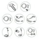 thumbnail image 5 of Naiovety Base de manguera de 1,5 m, grifo rociador de bidé de mano RecabLeght, rociador de cabeza ABS, accesorios de baño, juego de limpieza, adaptador Juegos de accesorios de baño No.08 Naiovety HA007891-08, 5 of 6