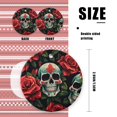 thumbnail image 2 of Beautiful Pattern of Pop Art Skulls With Red Roses - Christmas Ornament Xmas Keepsake Ceramic Ornaments Holiday Decorations for Tree Christmas Gift Ideas 2.95in, 2 of 6