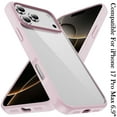thumbnail image 3 of For iPhone 17 Pro Max HQ Transparent Thick 2.0mm Hybrid Case - Pink, 3 of 3