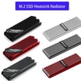 thumbnail image 2 of M.2 NVME 2280 Solid State Hard Disk Radiator Aluminum M.2 SSD Heat sink M.2 SSD Cooler With Thermal Pad For PS5 Desktop PC Model B-Gray, 2 of 6